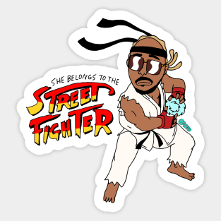 she belongs to the street fighter Sticker